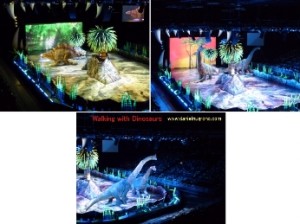 walking with dinosaurs in Saitama Japan