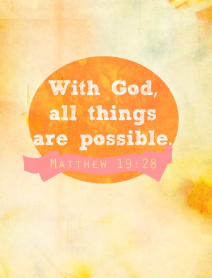Bagi Tuhan tak ada yang Mustahil