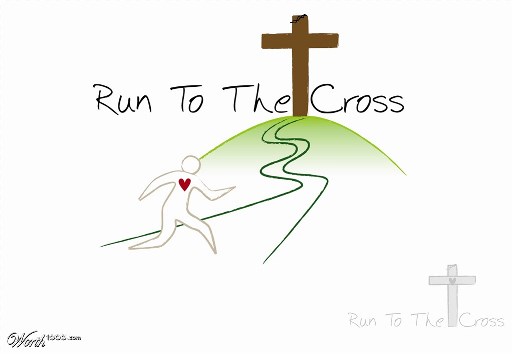 Berlari ke arah salib