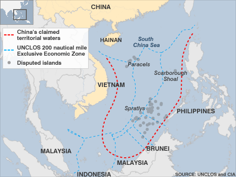 Daerah yang diklaim Cina