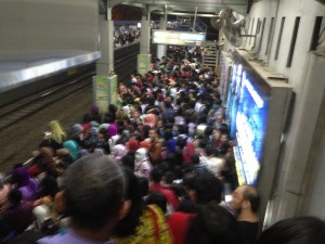 Suasana di Stasiun Sudirman