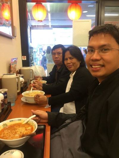 Makan siang ramen di Asakusa