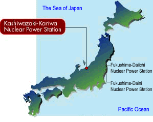 Peta PLTN Kashiwazaki Kariwa Jepang