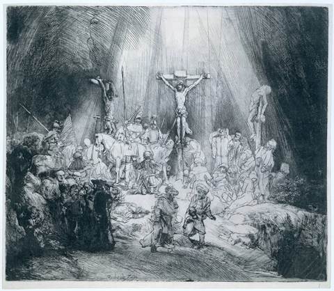 Rembrandt The Three Crosses : Sayalah yang menyalibkan Yesus