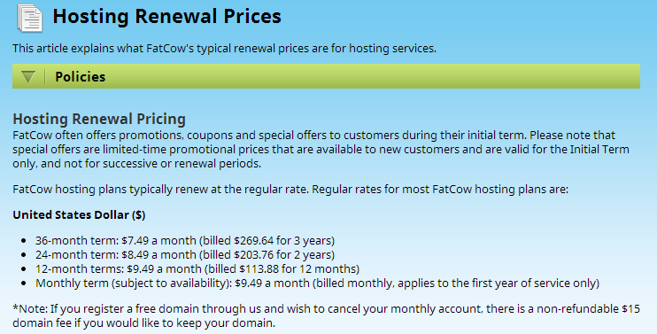 Membeli web hosting murah fatcow renewal